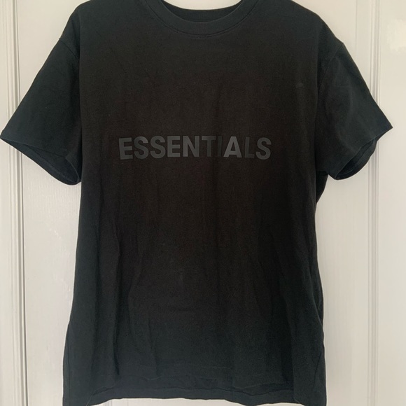 Essentials Black Logo T-shirt - Picture 2 of 5